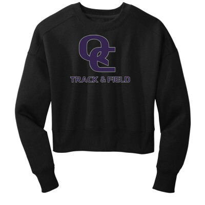 Ladies Cropped QC Track & Field Sweatshirt 2 Thumbnail