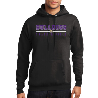 Bulldog Track and Field Fleece Hoodie Thumbnail