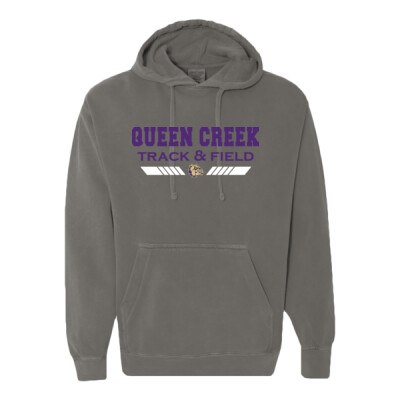 Queen Creek Track & Field Comfort Colors Hoodie Thumbnail