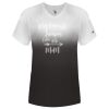 Women's V-Neck Ombre T-Shirt Thumbnail