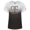 Women's V-Neck Ombre T-Shirt Thumbnail