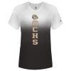 Women's V-Neck Ombre T-Shirt Thumbnail