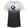 Women's V-Neck Ombre T-Shirt Thumbnail