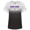 Women's V-Neck Ombre T-Shirt Thumbnail